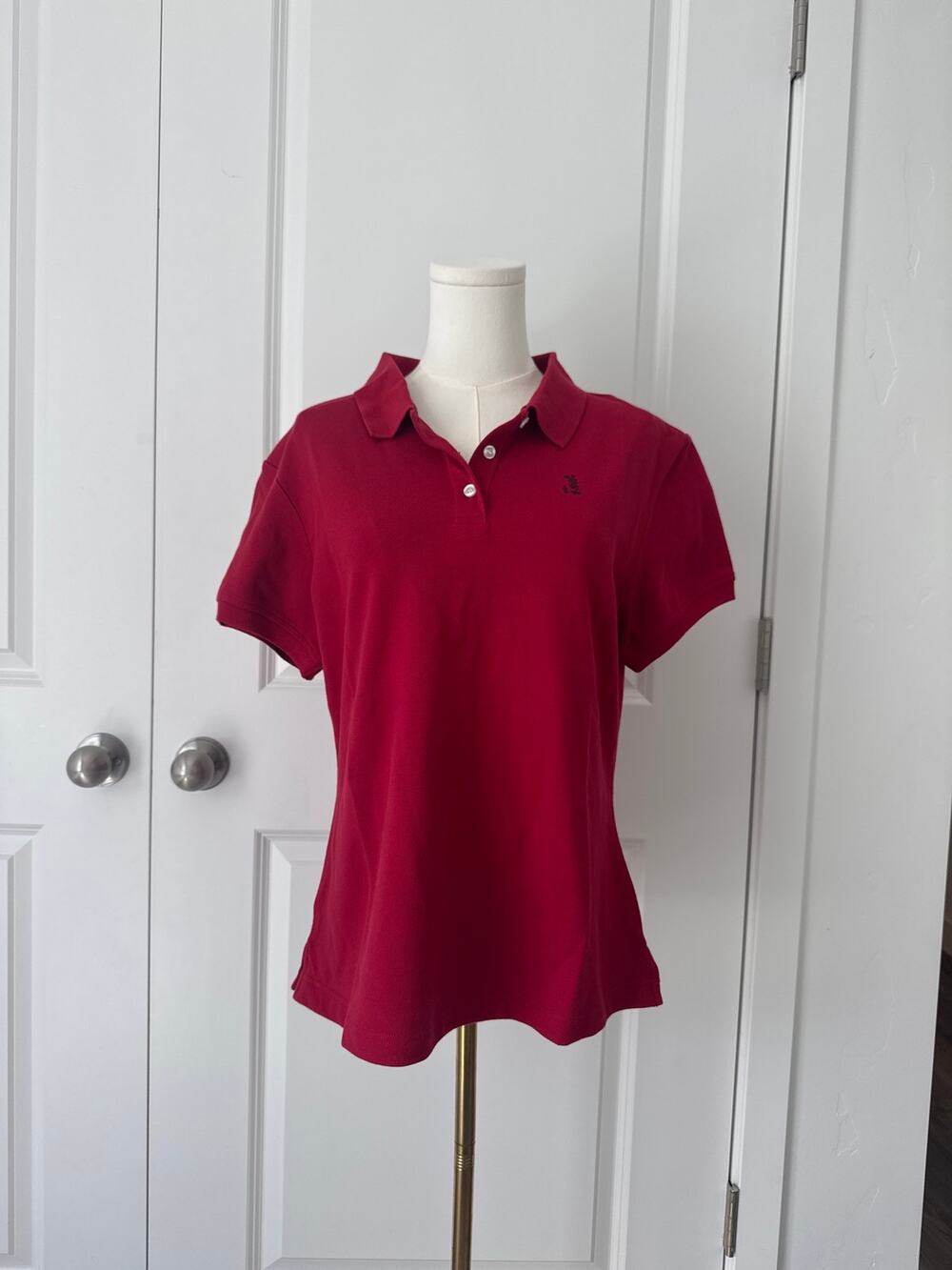 Vintage Disney Shopping Maroon Polo Disneyland Disney Bound Kidcore